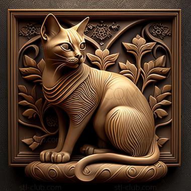 3D model st Traditional Siamese cat (STL)